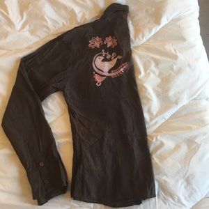 Vintage Women's Element embroidered button-up